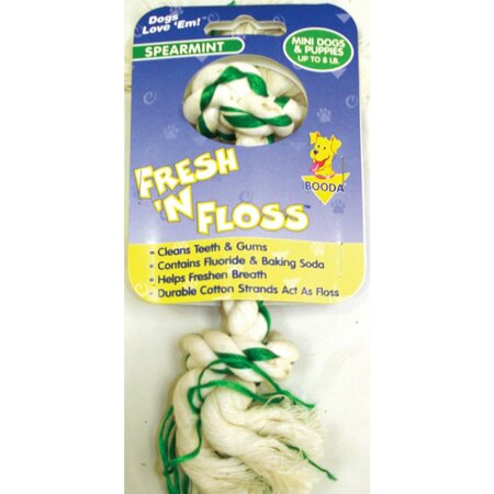 ASPEN PET Fresh-N-Floss 2-Knot Bone 52300